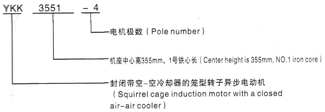 YKK系列(H355-1000)高压博鳌镇三相异步电机西安泰富西玛电机型号说明